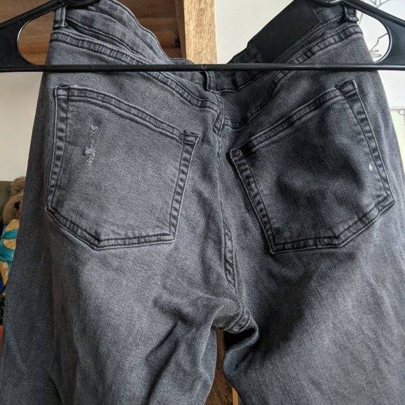 H&M Divided Grey/Gray Girlfriend Jeans sz 6 - Picture 9 of 10